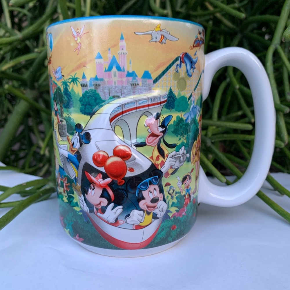 Disney Parks Disneyland Resort Colorful Character Coffee Mug 14.Oz. 3D
